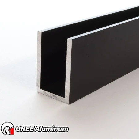 6063 T5 Black Aluminum U Channel